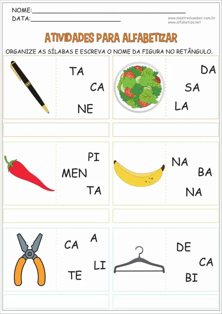 4 - Atividades para Alfabetizar