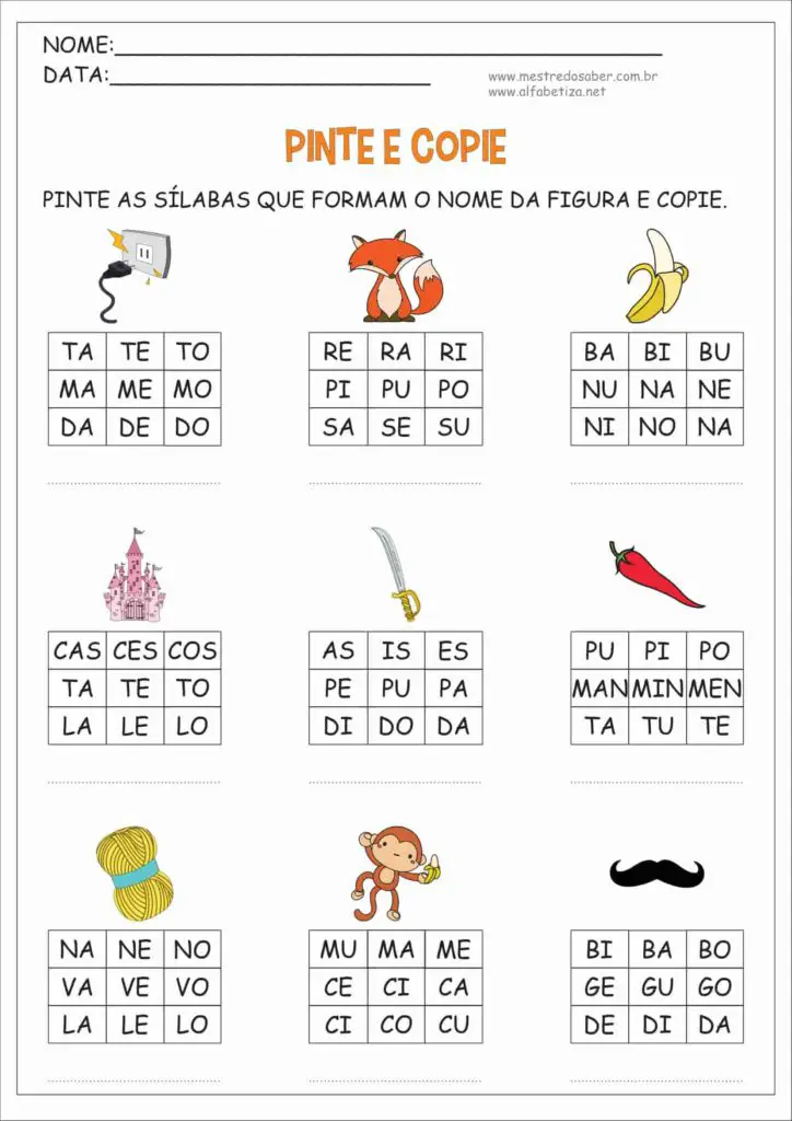 4 - Atividades para Imprimir Educação Infantil