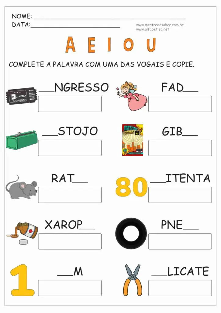 4 - Educação Infantil Atividades de Alfabetização