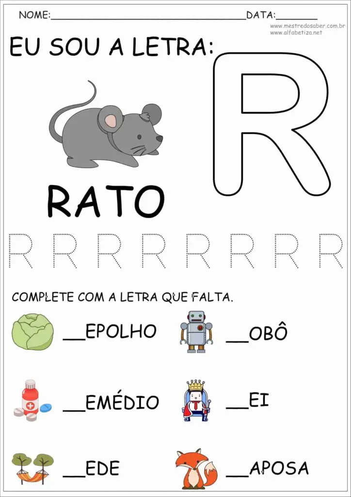 Atividades com as Letras do Alfabeto Educação Infantil 8 5 - Atividades com as Letras do Alfabeto Educação Infantil