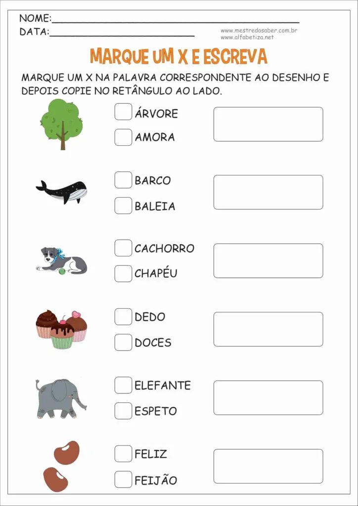 5 - Atividades de Alfabetização para Imprimir