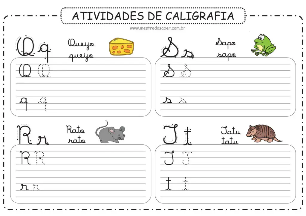 5 - Atividades de Caligrafia