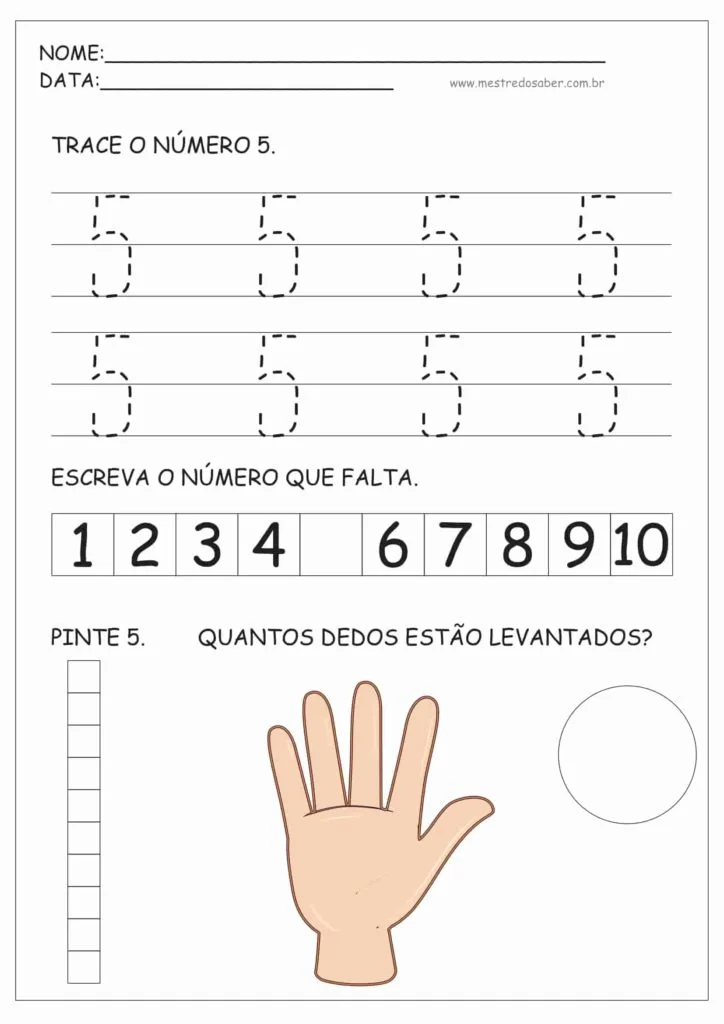 Atividades de Educação Infantil e Números 8 5 - Atividades de Educação Infantil e Números
