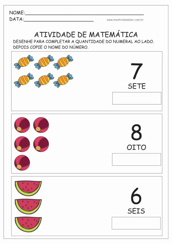 5 - Atividades de Matemática Educação Infantil