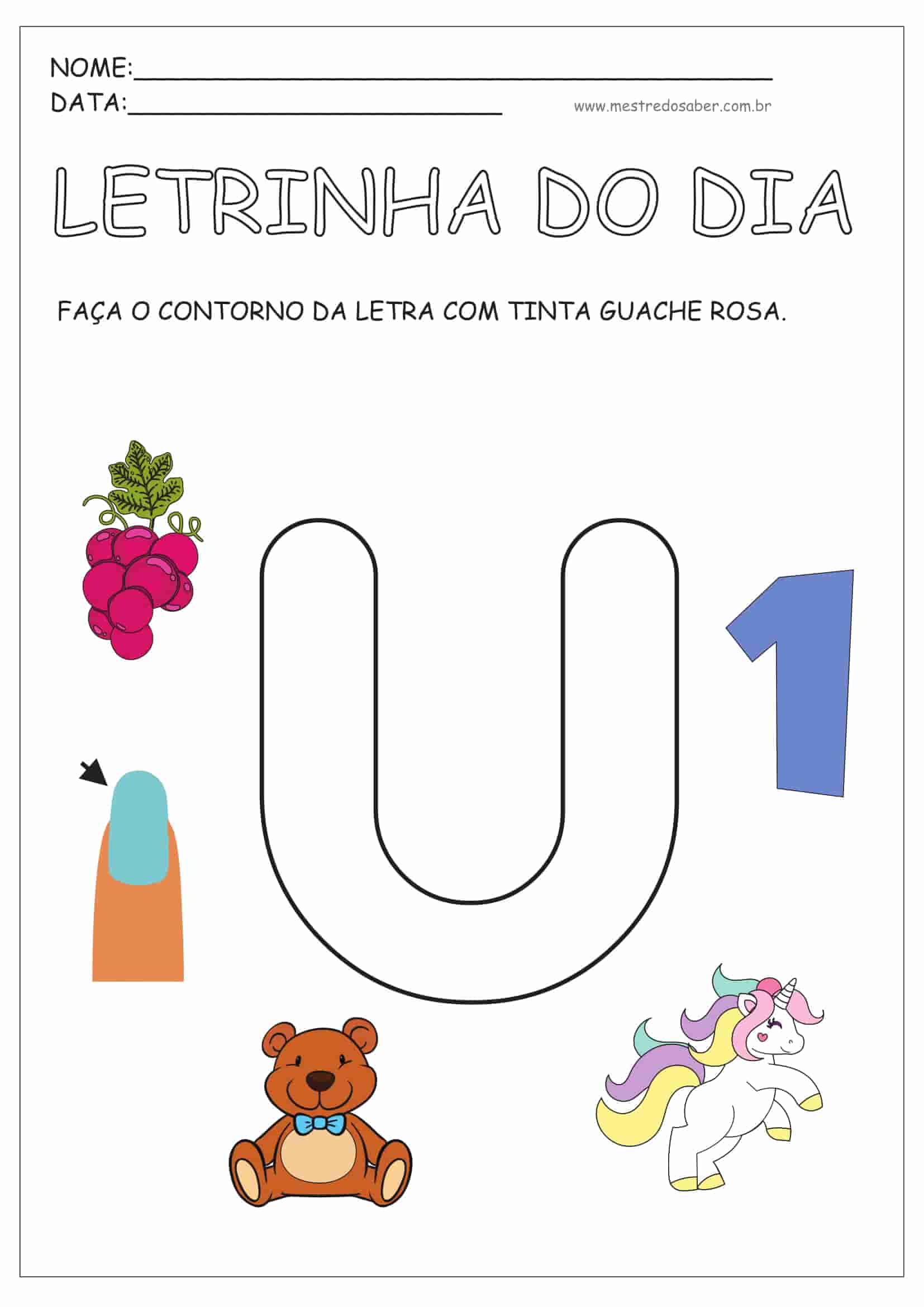 Atividades educação infantil 3 anos em PDF para imprimir