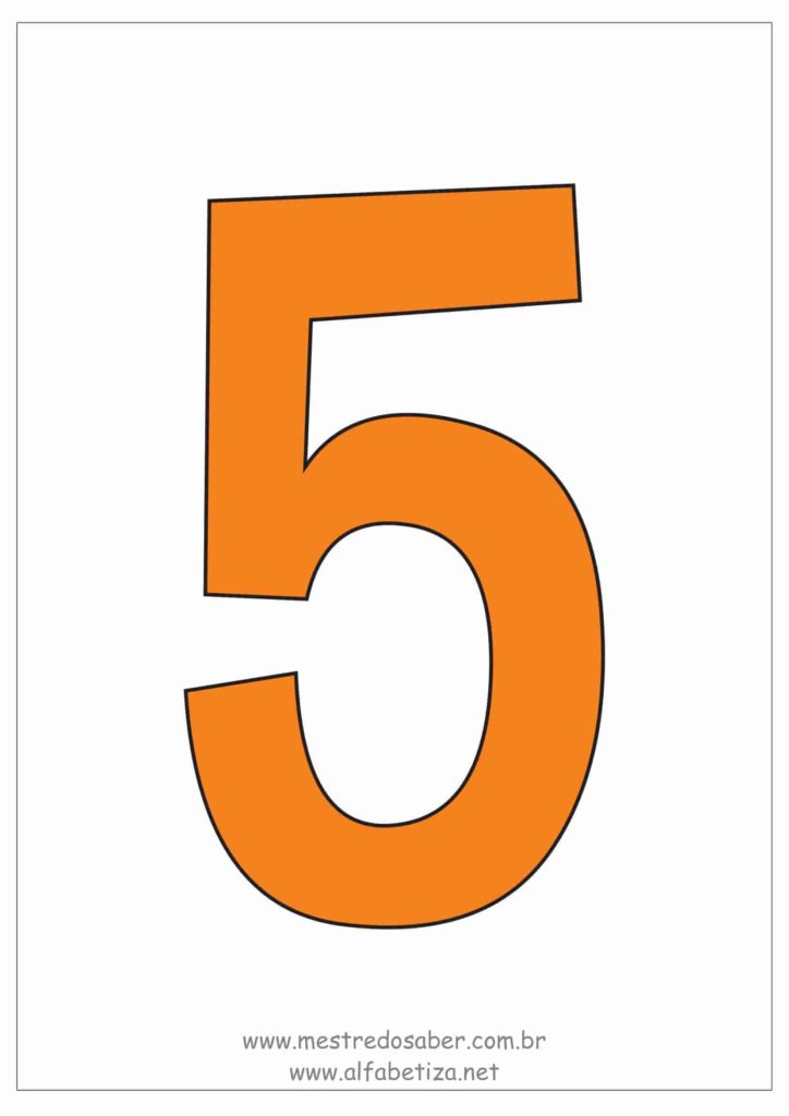 5 - Molde de Números - Número 5