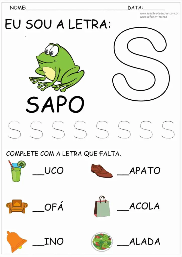 Atividades com as Letras do Alfabeto Educação Infantil 9 6 - Atividades com as Letras do Alfabeto Educação Infantil