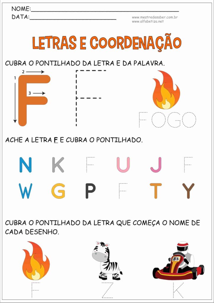 6 - Atividades Educação Infantil Coordenação Motora - Mestre do Saber