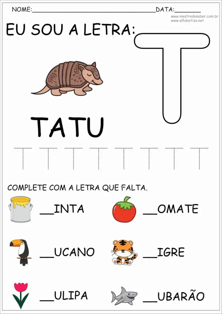 Atividades com as Letras do Alfabeto Educação Infantil 10 7 - Atividades com as Letras do Alfabeto Educação Infantil