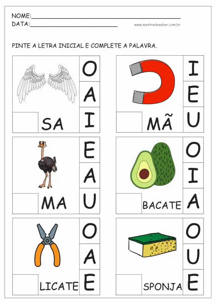 7 - Atividades para Educação Infantil 5 anos