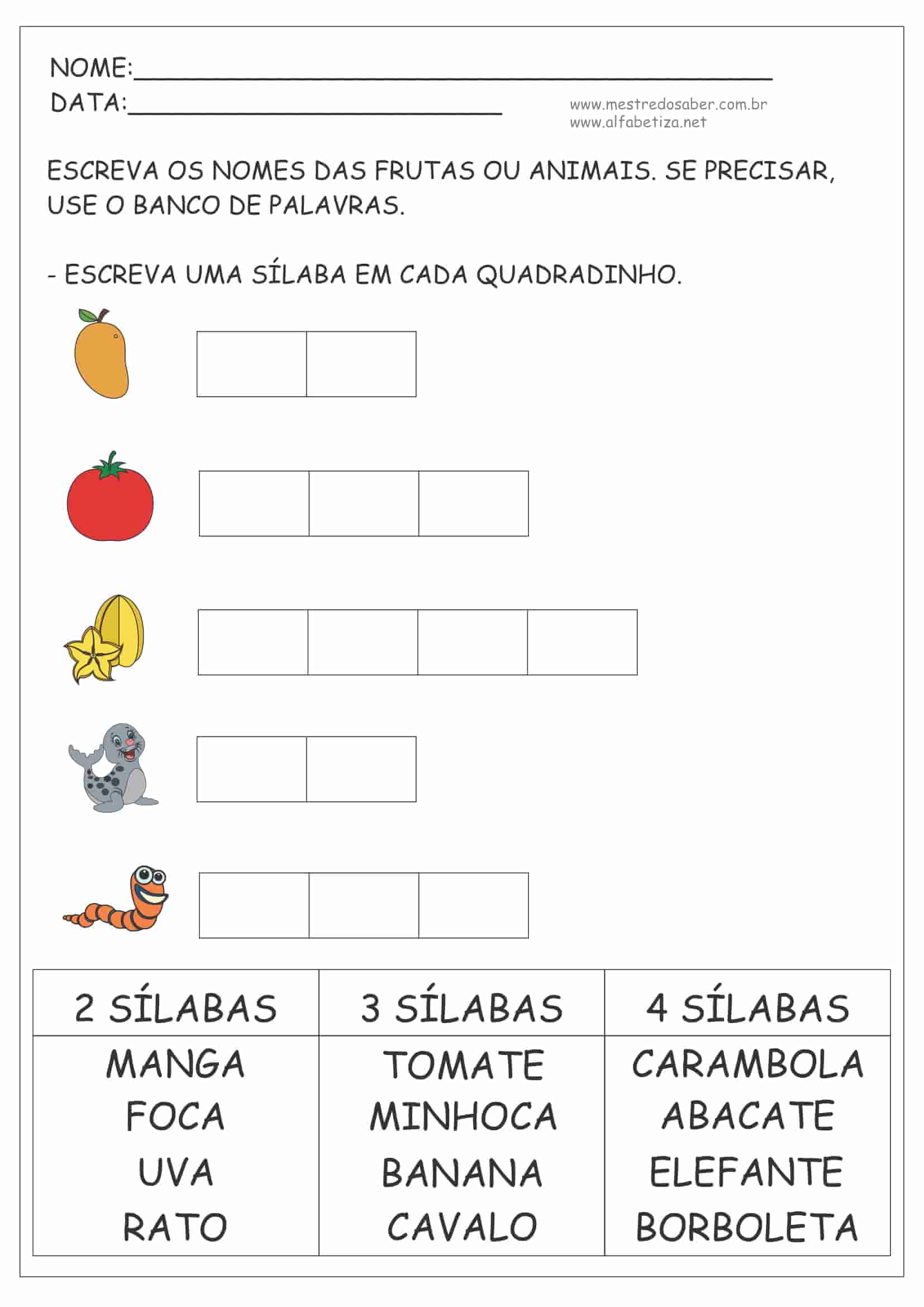 Atividades 2º ano alfabetização matemática prontas para imprimir