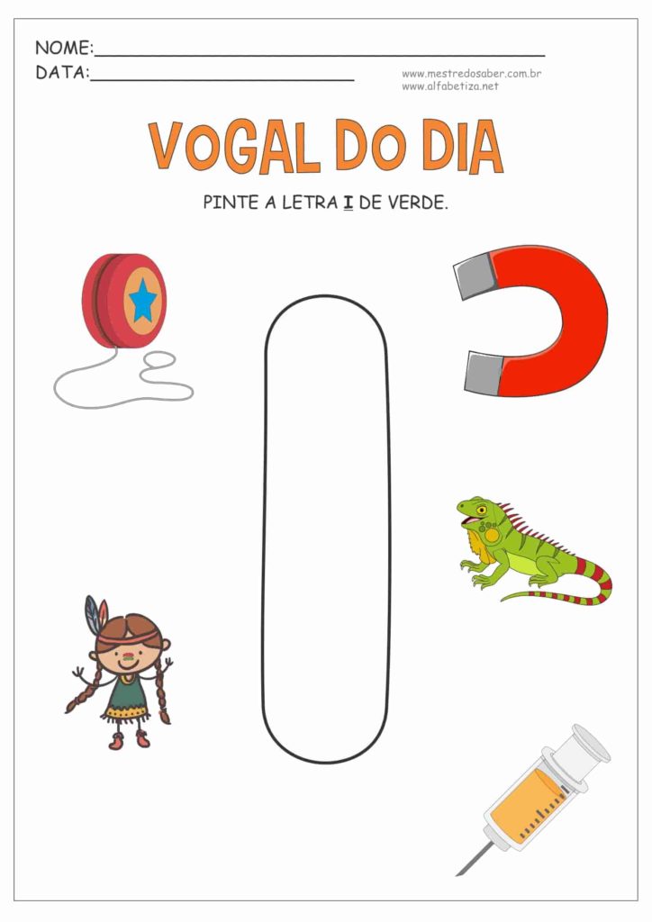 8 - Atividades Educação Infantil 4 anos - Vogais