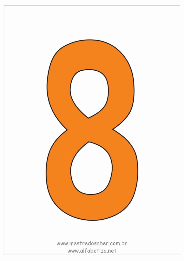 8 - Molde de Números - Número 8