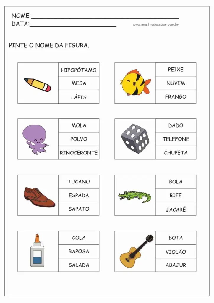 9 - Atividades de Alfabetização 1 ano