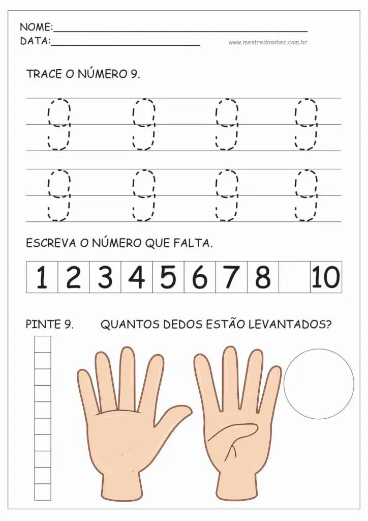 9 - Atividades de Educação Infantil e Números