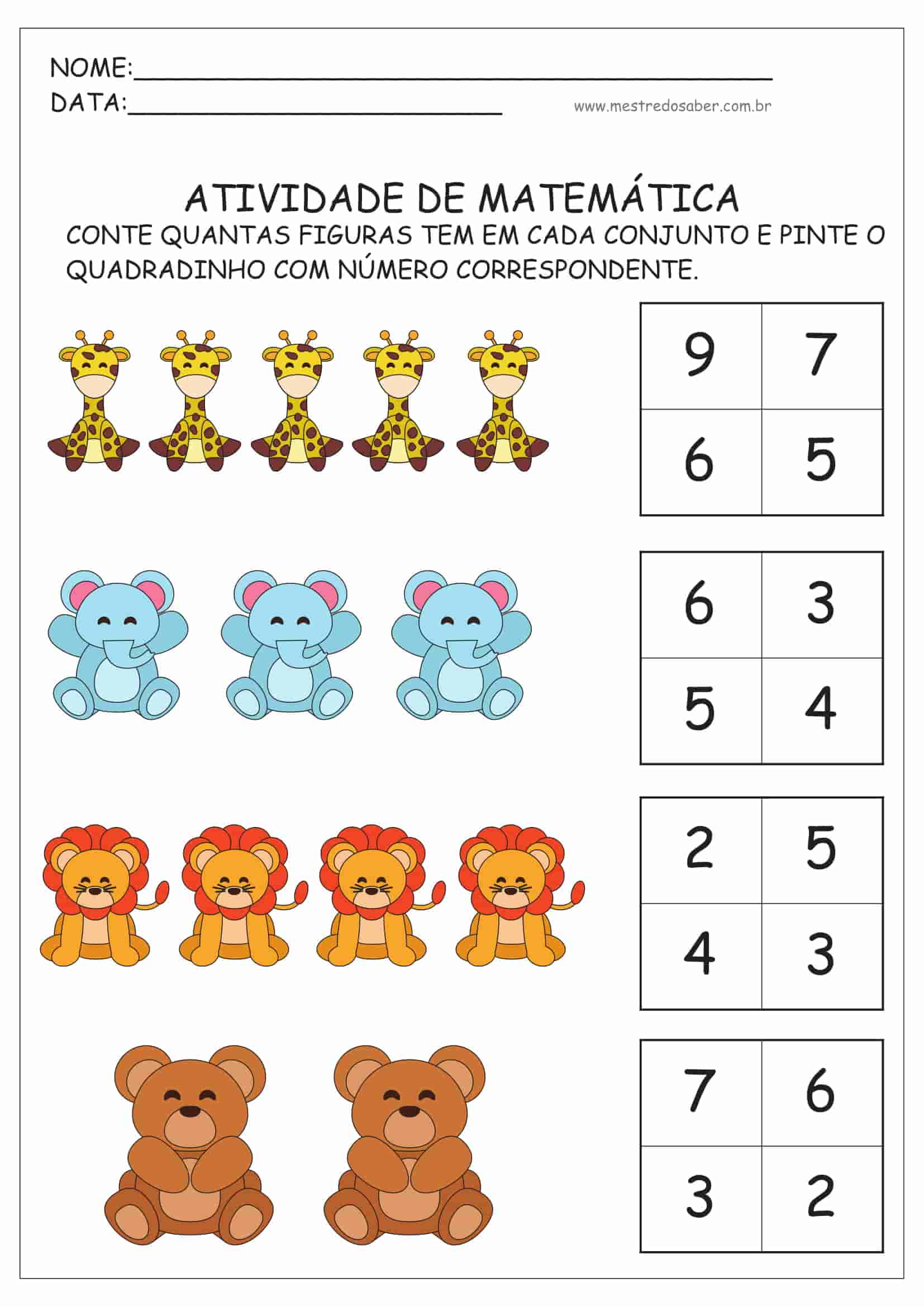 Atividades de Matemática - Atividades de Matemática gratuitas em