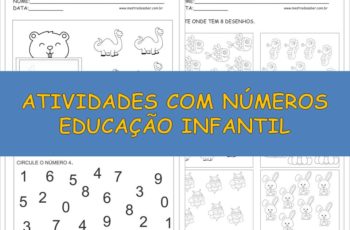 Atividades com Números Educação Infantil