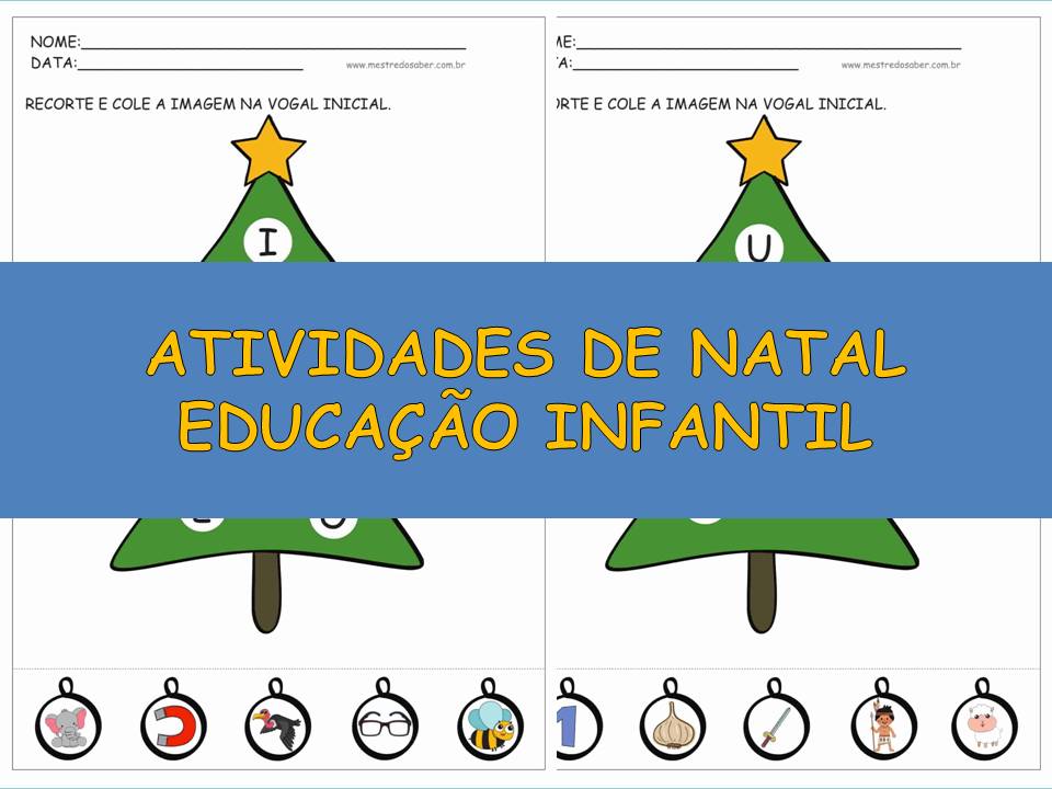 ATIVIDADES DE NATAL EDUCAÇÃO INFANTIL