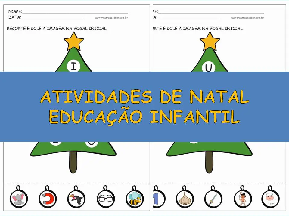 ATIVIDADES DE NATAL EDUCAÇÃO INFANTIL