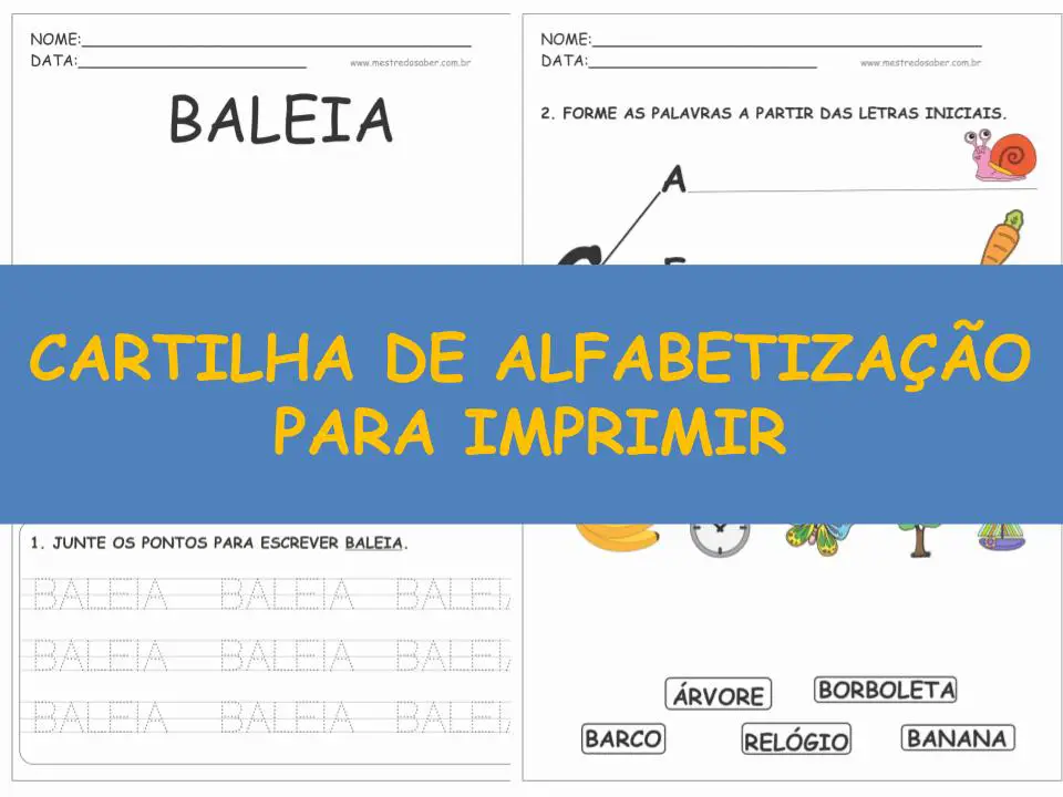 Jogo alfabetização para imprimir