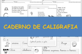 Caderno de Caligrafia para imprimir