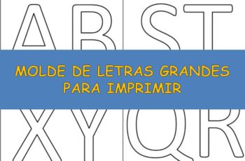 Molde de Letras Grandes para imprimir