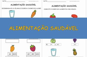 Atividades Sobre Alimentação Saudável