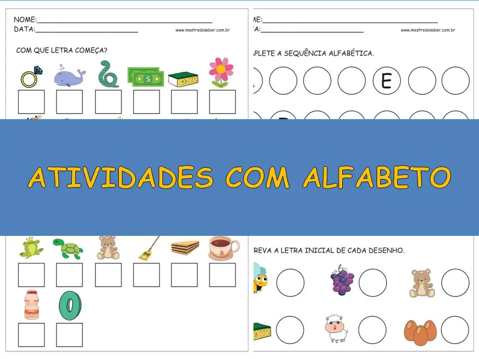 atividades com alfabeto