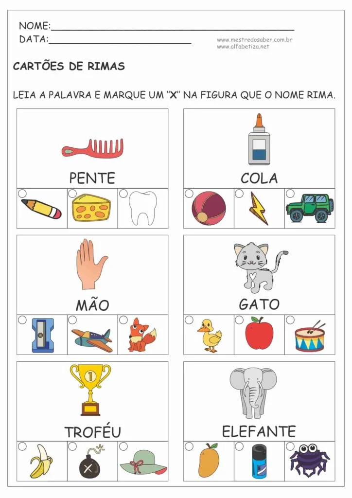 Atividades com Rimas 5 2 - Atividades com Rimas