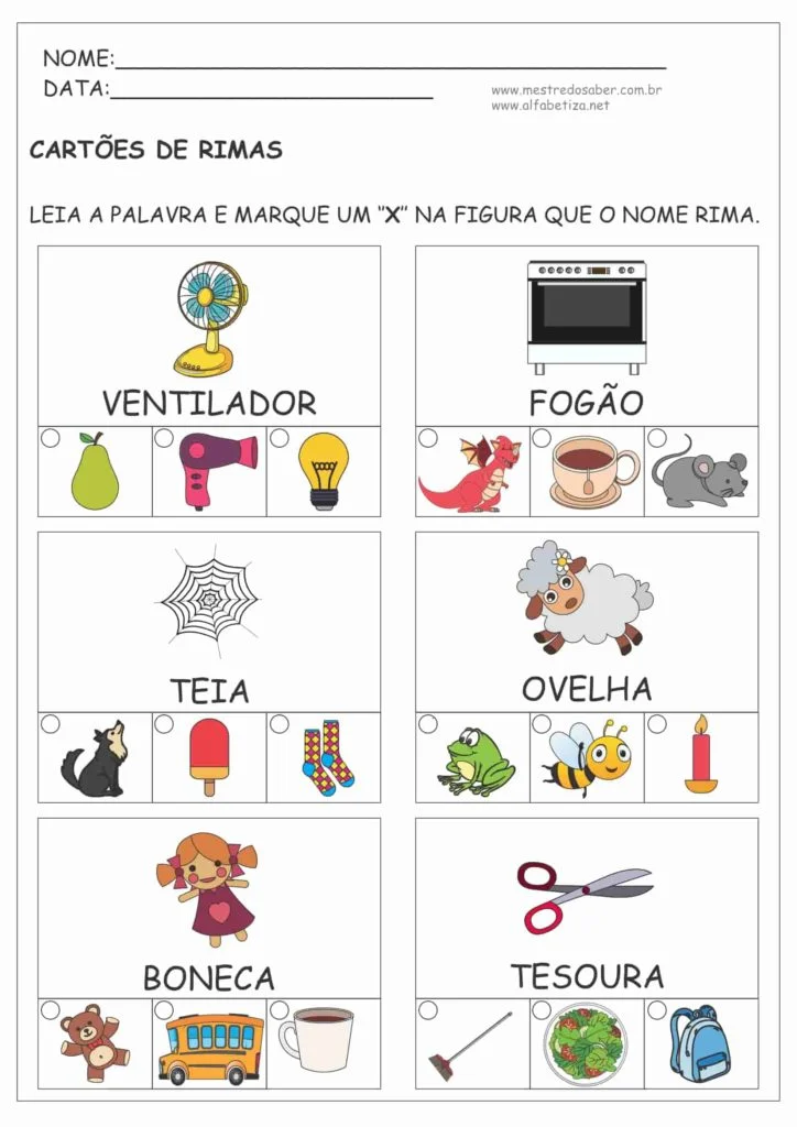 Atividades com Rimas 6 3 - Atividades com Rimas