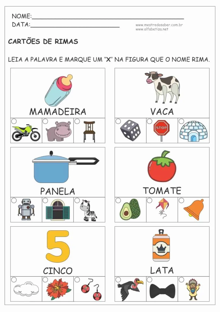 Atividades com Rimas 7 4 - Atividades com Rimas