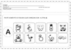 1 - Atividades com Vogais Educação Infantil