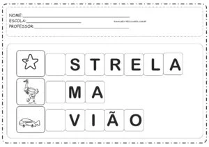 3 - Atividades com Vogais Letra Inicial