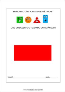 Formas geométricas educação infantil - retangulo