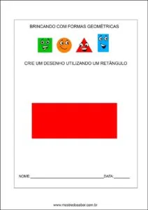 Formas geométricas educação infantil - retangulo