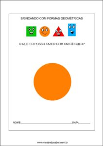 Formas geométricas educação infantil - circulo