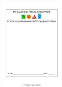 formas geométricas educação infantil - forma geométrica desenhar