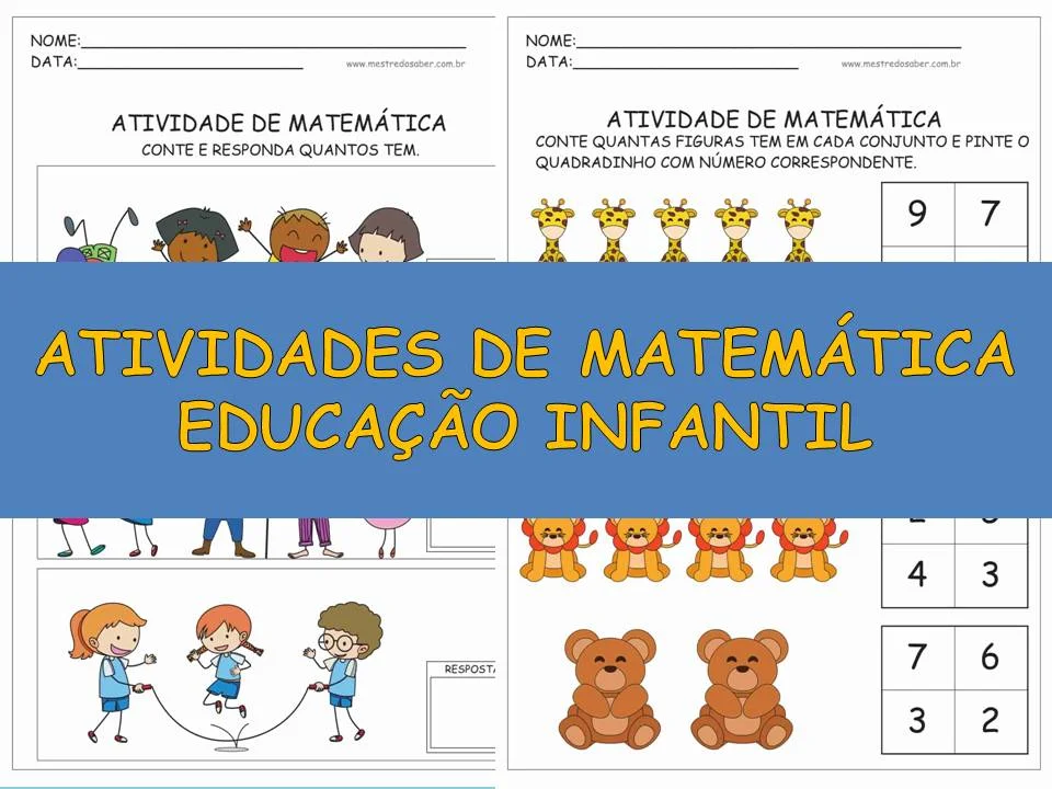 Atividades de alfabetização, atividades de matemática, educação infantil,  atividades de português