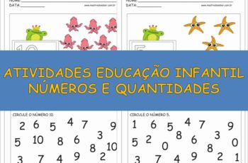 Atividades Educação Infantil Números e Quantidades
