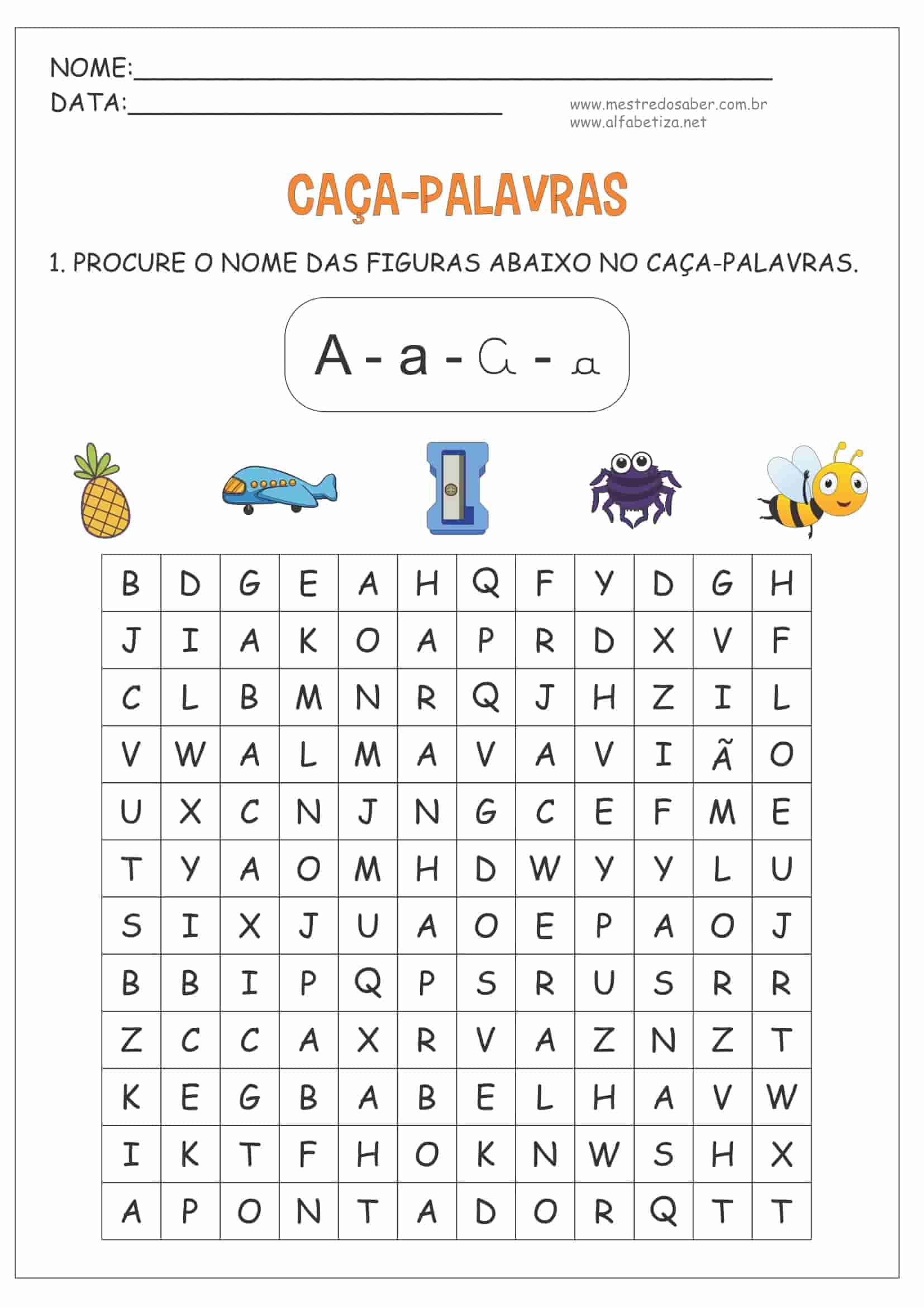 Caça-Palavras para Crianças: 15 ideias divertidas (PDF para imprimir)