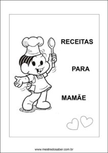 Caderno de receitas para o dia das mães - Capa