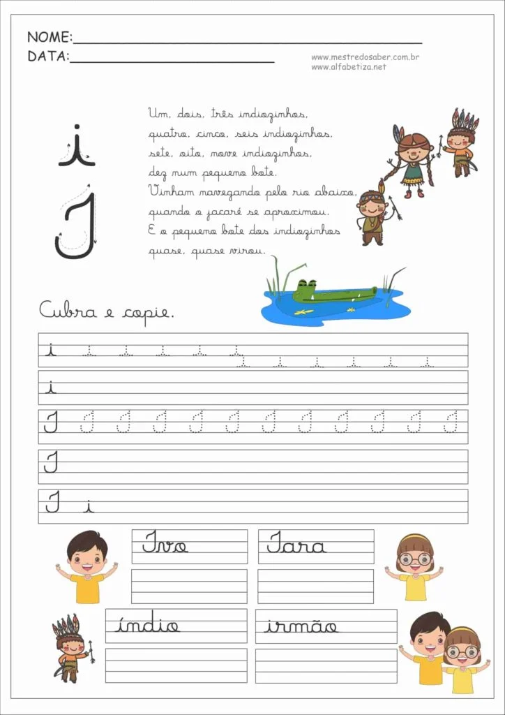 Caligrafia para Imprimir 6 2 - Caligrafia para Imprimir - Letra I