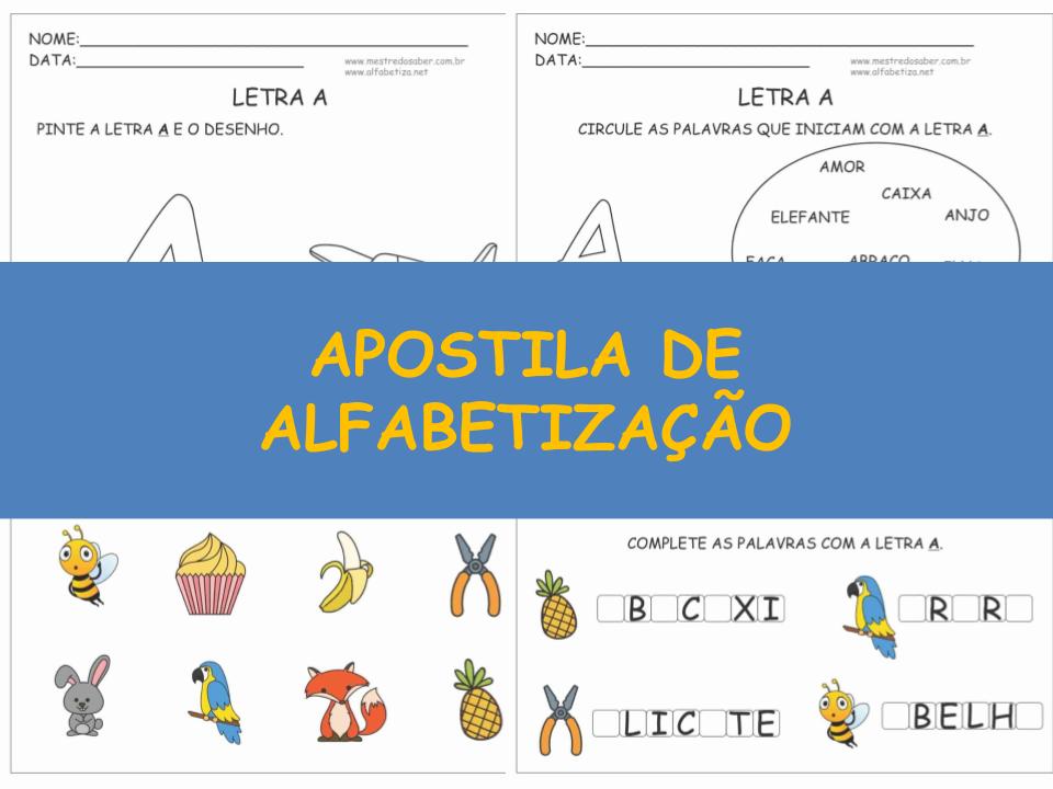 Arquivos APOSTILAS GRATUITAS - Mundo da Alfabetização