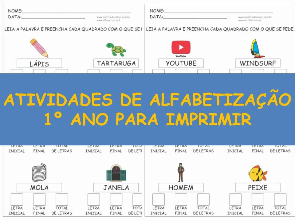 Arquivos alfabetização 1 ano - Mundo da Alfabetização