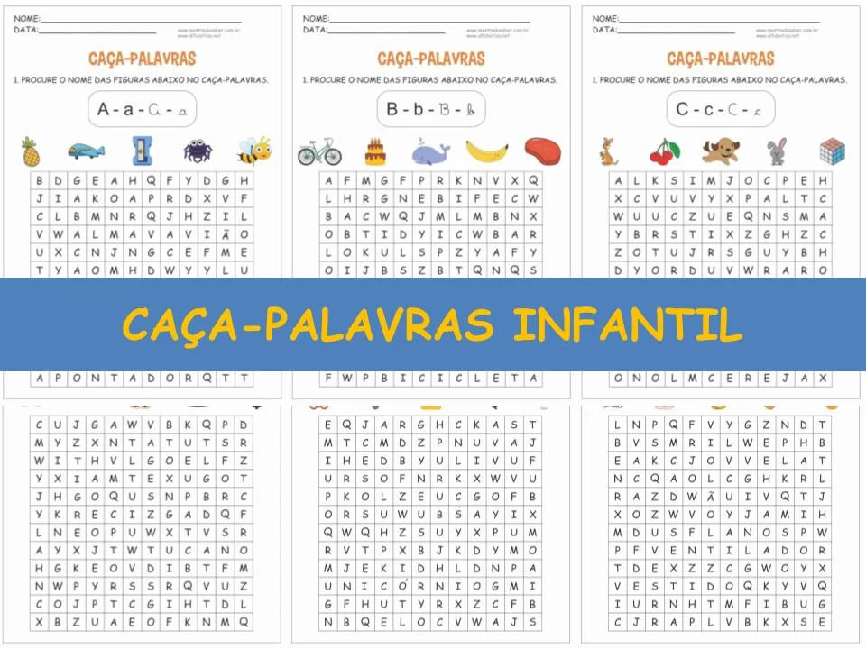 Caça-palavras Infantil