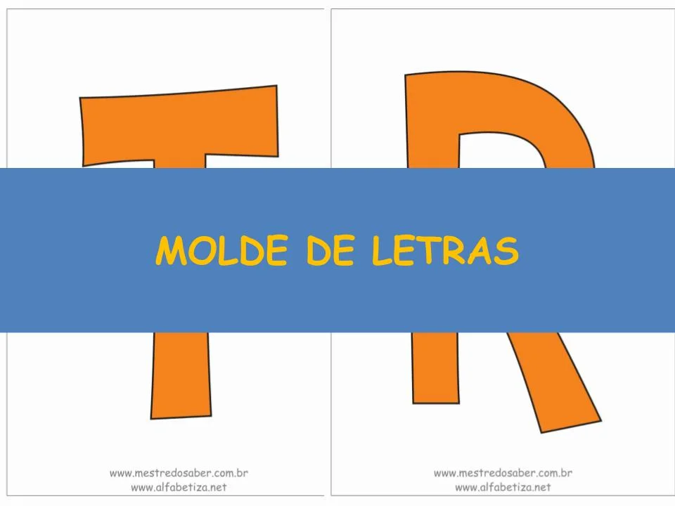 capa molde de letras