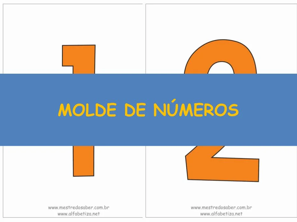 capa molde de numeros