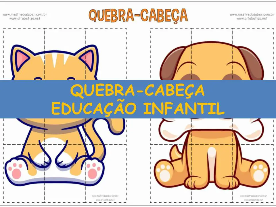 capa quebra cabeca educacao infantil