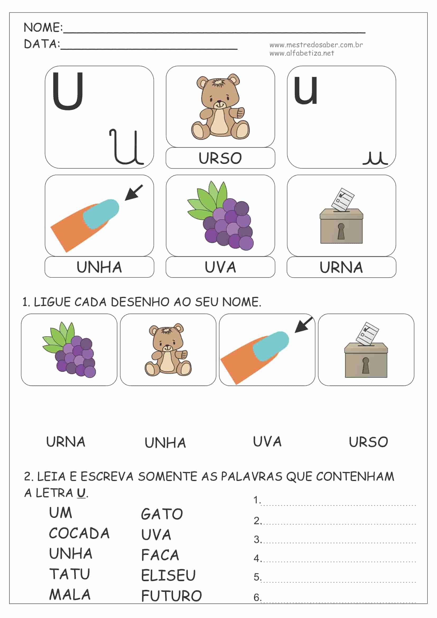 Cartilha De Alfabetização 1º Ano Mestre Do Saber