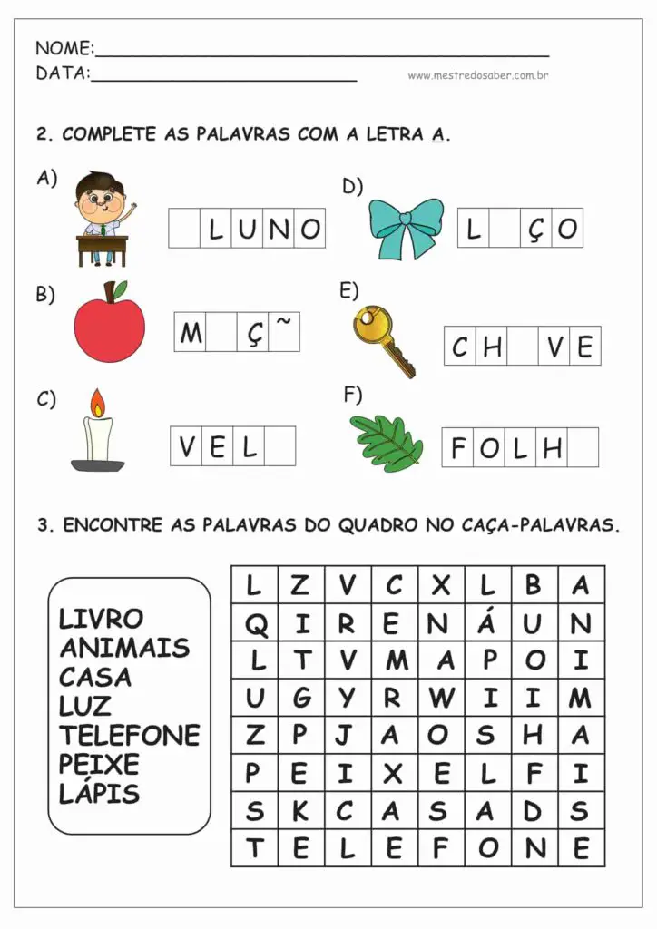 Cartilha de Alfabetização PDF - Mestre do Saber